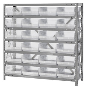 Clear-View Shelf Bin Unit 1239-107CL