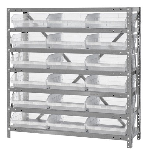 Clear-View Shelf Bin Unit 1839-110CL