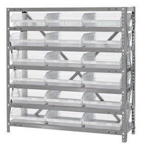 Clear-View Shelf Bin Unit 1239-109CL