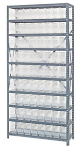 Clear View 6" Store-More Shelf Bin Steel 1875-203CL