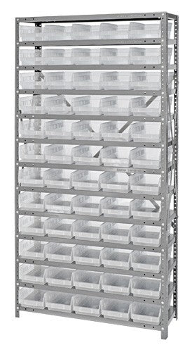 Clear-View Shelf Bin Unit 1875-104CL