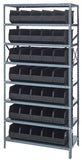 Stackable Shelf Bin Steel Shelving System 1275-441