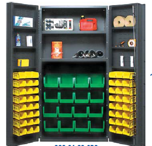 36"W x 24"D x 72"H QSC-32-2S-6DS All-Welded Bin Cabinet