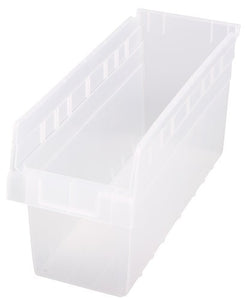 Store-Max 8"Shelf Bin QSB804CL  ( Case of 20 )