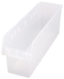 Store-Max 8"Shelf Bin QSB806CL  ( Case of 8 )