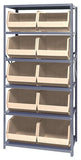 QSBU-270 18"D x 36"W x 75"H GIANT OPEN HOPPER STORAGE SYSTEMS