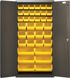 36"W x 18"D x 72"H QSC-36-FD All-Welded Bin Cabinet