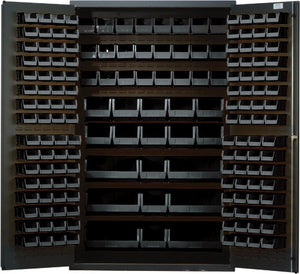 48"W x 24"D x 78"H QSC-48 All-Welded Flush Door Bin Cabinet