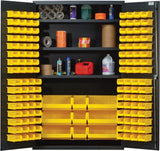 48"W x 24"D x 78"H QSC-48S All-Welded Flush Door Bin Cabinet