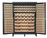 60"W x 24"D x 84"H QSC-60  All-Welded Flush Door Bin Cabinet