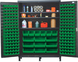 60"W x 24"D x 84"H QSC-60S  All-Welded Flush Door Bin Cabinet