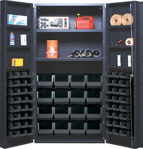 36"W x 24"D x 72"H QSC-64-2S-6DS All-Welded Bin Cabinet