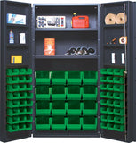 36"W x 24"D x 72"H QSC-64-2S-6DS All-Welded Bin Cabinet