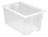 Clear-View Stack & Nest Totes snt240cl 23-1/2" x 15-1/2" x 12" ( Case of 3 )