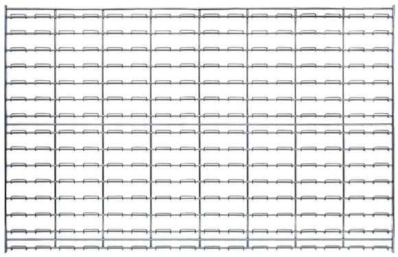 Chrome Wire Louvered Panel WLP-3048C - 48