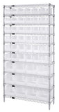 14"W x 36"L x 74"H, 10 Shelf Unit