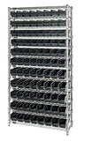 Economy 4" Shelf Bin Wire Shelving Systems  WR12-103