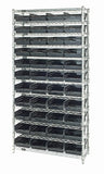 Economy 4" Shelf Bin Wire Shelving Systems  WR12-114