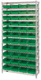 Economy 4" Shelf Bin Wire Shelving Systems  WR12-114