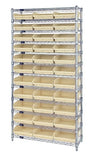 Economy 4" Shelf Bin Wire Shelving Systems  WR12-116