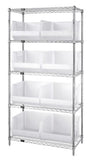 18"W x 36"L x 74"H, 5 Shelf Unit