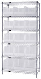 18"W x 36"L x 74"H, 6 Shelf Unit