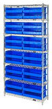 12"W x 36"L x 74"H, 7 Shelf Unit