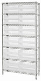 12"W x 36"L x 74"H, 7 Shelf Unit