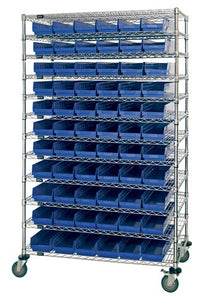High Density Wire Shelving Systems WR74-2472-110106