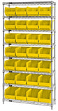 12"W x 36"L x 74"H, 8 Shelf Unit
