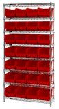 14"W x 36"L x 74"H, 8 Shelf Unit