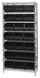 18"W x 36"L x 74"H, 8 Shelf Unit