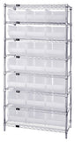 18"W x 36"L x 74"H, 8 Shelf Unit