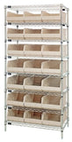 Stackable Shelf Bin Wire Shelving Packages WR8-445