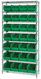 12"W x 36"L x 74"H, 8 Shelf Unit